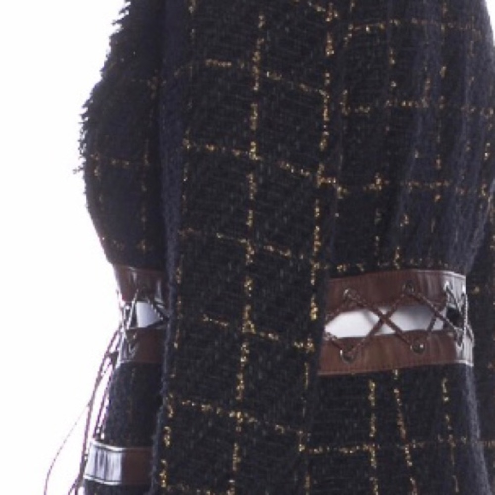 $$SOLD$$RARE $6700 CHANEL  BLACK PLAID BLAZER JACKET FR42 - Picture 10 of 14